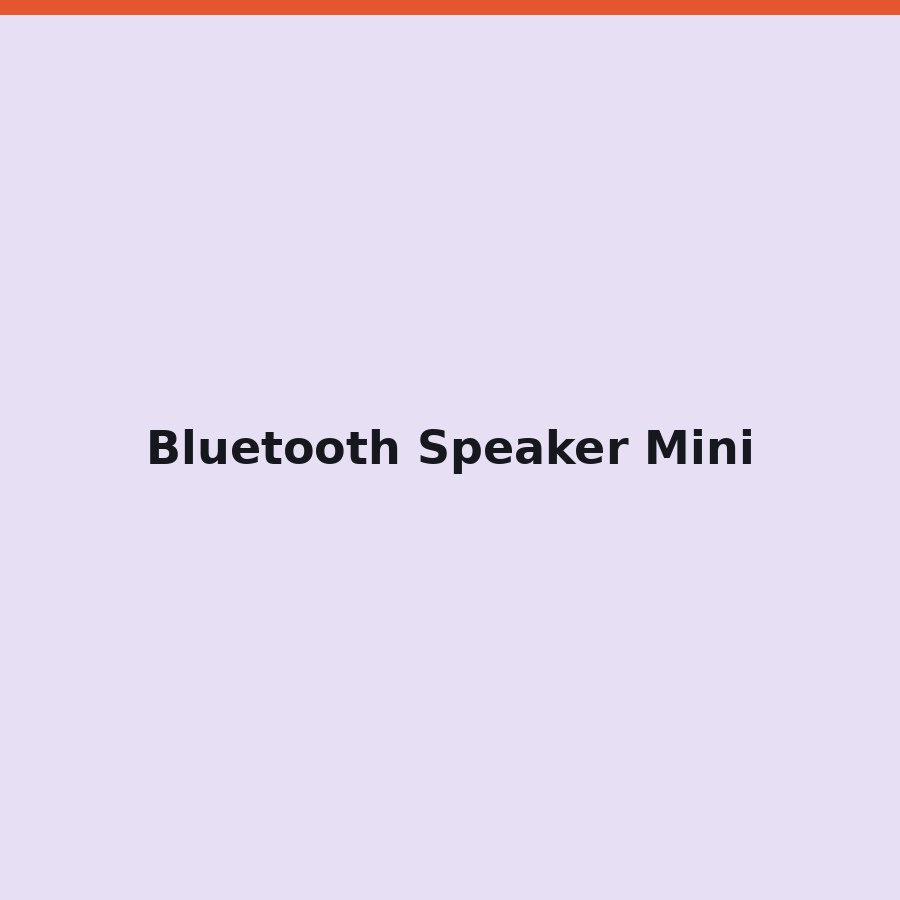 Bluetooth Speaker Mini